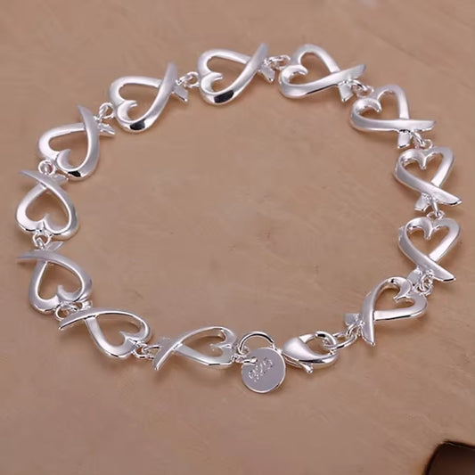 Linked Heart Bracelet