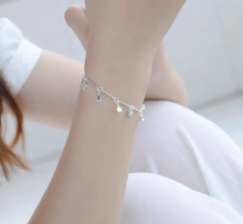 Load image into Gallery viewer, 925 Sterling Silver Stars Linked Bracelet