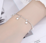 925 Sterling Silver Stars Linked Bracelet