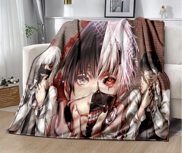 Japan Anime Tokyo Ghoul Soft Throw Blanket