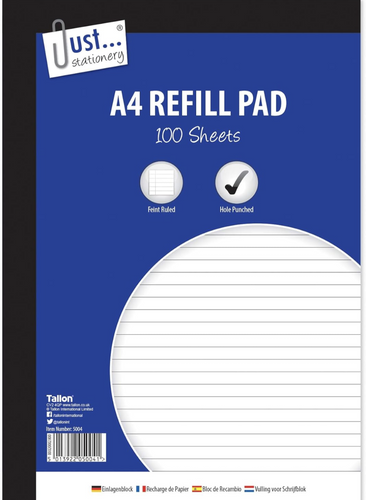100 Sheet A4 Refill Pad x3