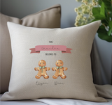 Personalised Gingerbread Man Cushion