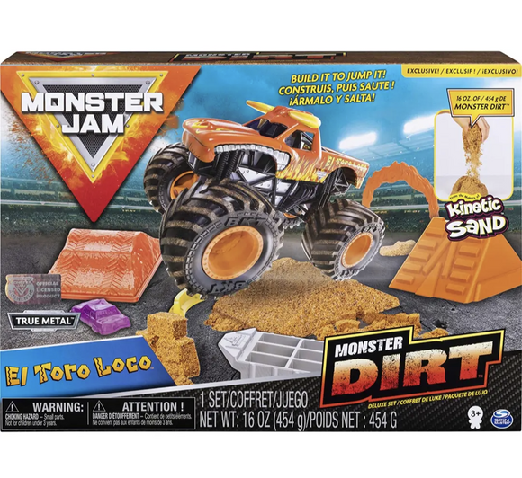 Monster Jam El Toro Loco Monster Dirt Deluxe Set 454g Dirt & Die-Cast Truck