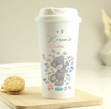 Personalised Me To You Floral Insulated Reusable Eco Travel Cup