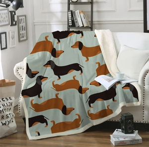 Dog Faux Fur Throw