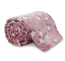 Load image into Gallery viewer, Floral Fleece Throw