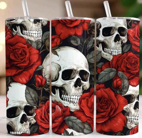 Skulls n Roses 20oz Tumbler