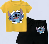 Kids Stitch Shorts and Tshirt Set