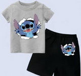 Kids Stitch Shorts and Tshirt Set