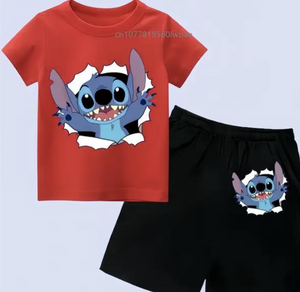 Kids Stitch Shorts and Tshirt Set