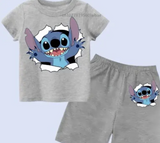 Kids Stitch Shorts and Tshirt Set