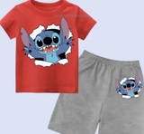 Kids Stitch Shorts and Tshirt Set