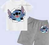 Kids Stitch Shorts and Tshirt Set