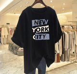 New York City Print Loose Fit Cotton Tshirt