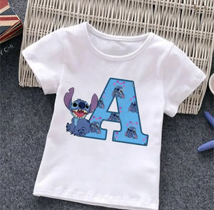 Kids Stitch Initial Tshirt