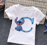 Kids Stitch Initial Tshirt