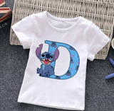 Kids Stitch Initial Tshirt