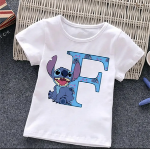 Kids Stitch Initial Tshirt