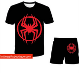 Kids Spiderman Themed Tshirt and Shorts Set