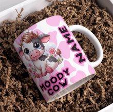 Load image into Gallery viewer, Personalised Moody Cow Mug