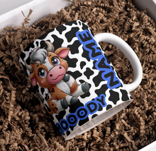 Load image into Gallery viewer, Personalised Moody Cow Mug