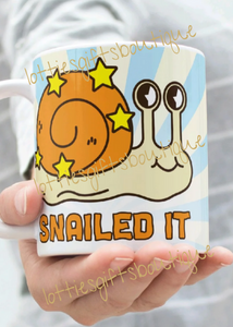 Personalised SNAILED IT Mug