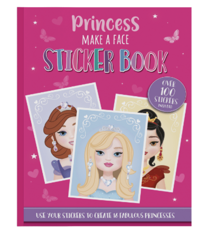 Princess Make A Face Sticker Book