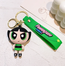 Load image into Gallery viewer, Powerpuff Girls Keychain