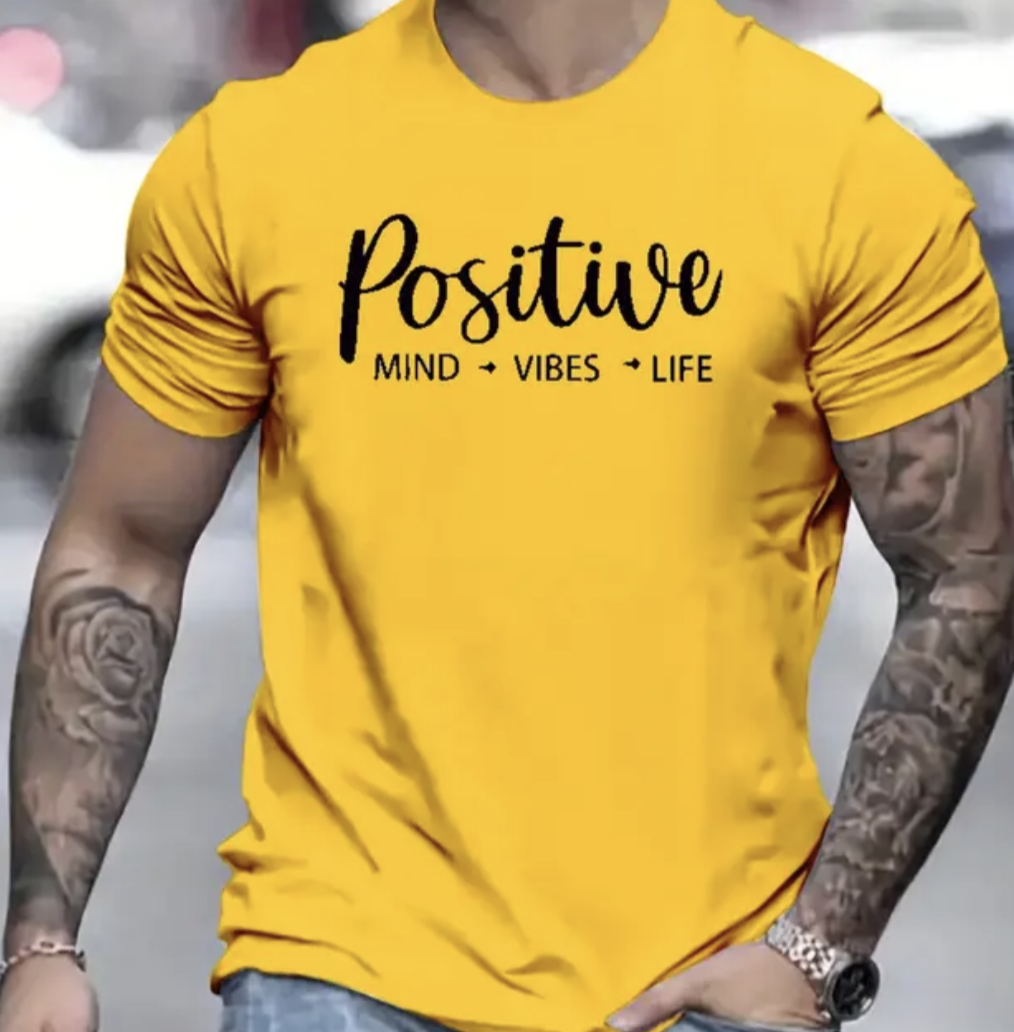 Mens Positive Slogan Tshirt