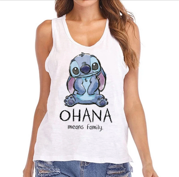 Stitch Ohana Vest Top