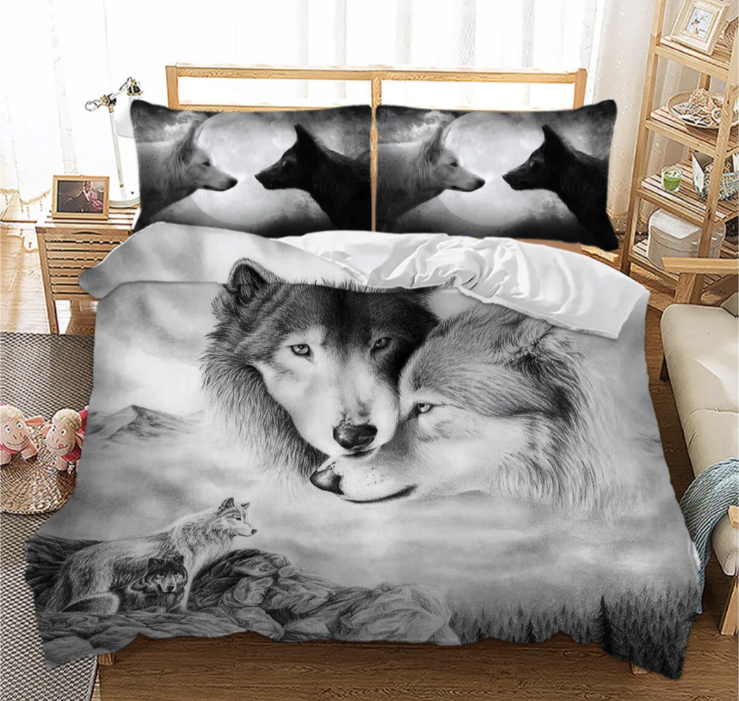 Wolf Design Bedding Set