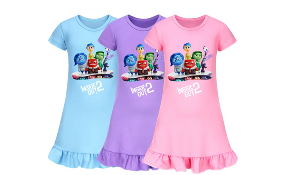 Girls INSIDE OUT Short Sleeve Dress