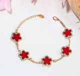 Ladies Five Flower Fashion Bracelet