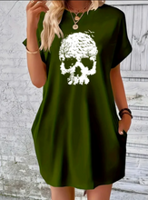 Load image into Gallery viewer, Ladies Skull T-shirt / Dress