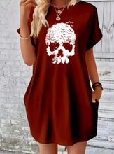 Load image into Gallery viewer, Ladies Skull T-shirt / Dress