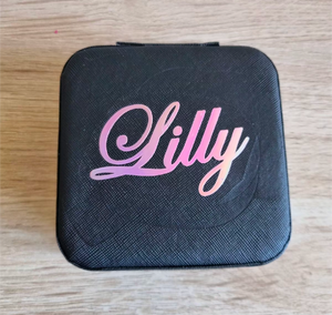 Small Personalised Jewellery Box - Black