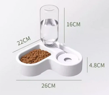 Load image into Gallery viewer, Small Double Pet Food Water Feeder