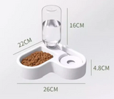 Small Double Pet Food Water Feeder