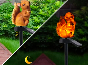 Pair of Squirrel Solar Lights