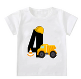 Kids Construction Birthday Age Tshirt