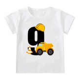 Kids Construction Birthday Age Tshirt