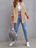 Ladies Rough Ripped Jacket