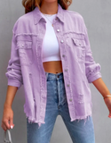 Ladies Rough Ripped Jacket