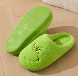 Unisex Grinch Green Slippers