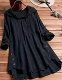 Ladies Plus Size Hooded Shirt