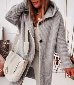 Hooded Long Cardigan