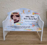 Personalised Memorial Mini Bench Keepsake