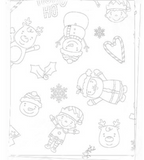 Kids Colour Your Own Christmas Tablecloth