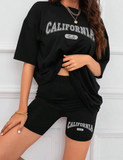 California Print Shorts and Tshirt