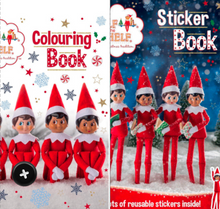 Load image into Gallery viewer, Official Elf On The Shelf Sticker &amp; Colouring Book